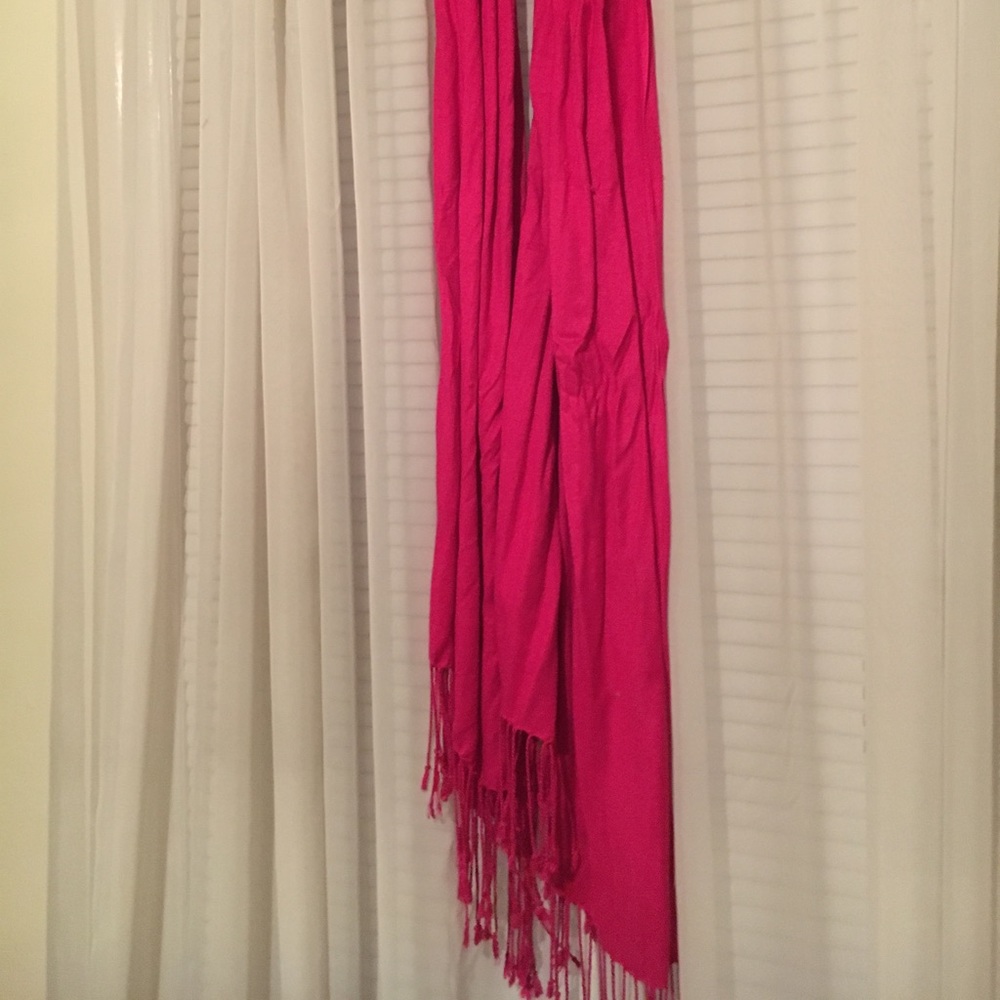 Hot pink scarf